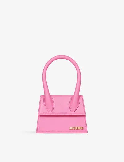 Jacquemus Le Chiquito Medium Leather Top-handle Bag In Pink