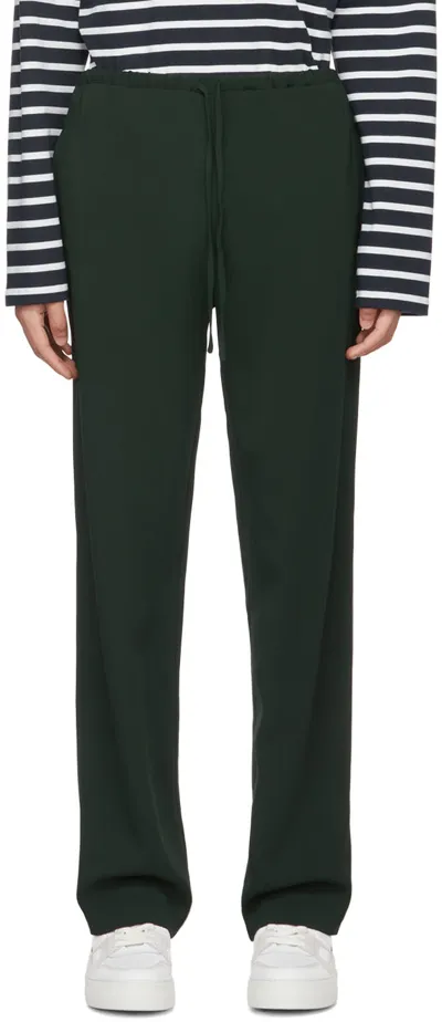 Ami Alexandre Mattiussi Ssense Exclusive Green Trousers In Evergreen