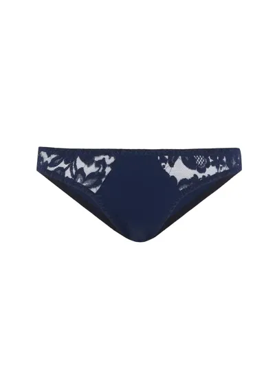 Gilda & Pearl Blue Dahlia Knicker In  Sapphire