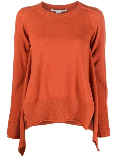 Stella Mccartney Relaxed Cashmere Wardrobe Jumper Knit In Rust