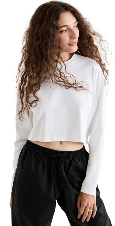 Wardrobe.nyc Wardrobe. Nyc Long Sleeve Crop In White