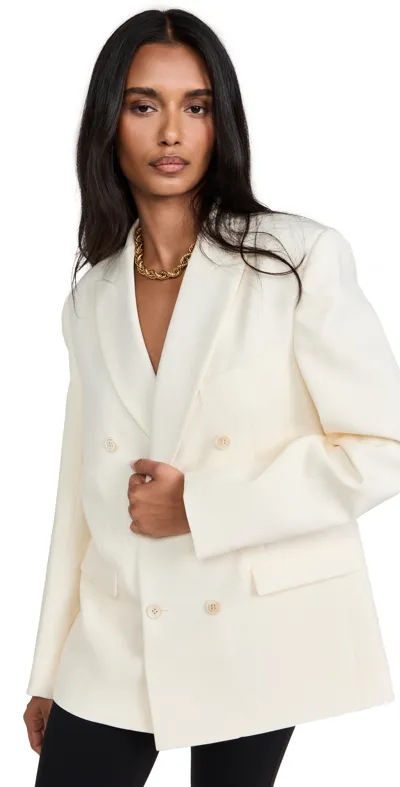 Wardrobe.nyc Wardrobe. Nyc Double Breasted Blazer In Off White