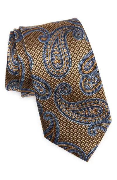 Nordstrom Paisley Silk Tie In Yellow