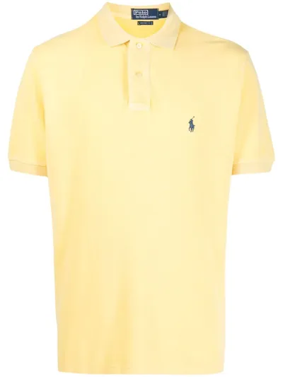 Polo Ralph Lauren Polo Pony Cotton Polo Shirt In Yellow