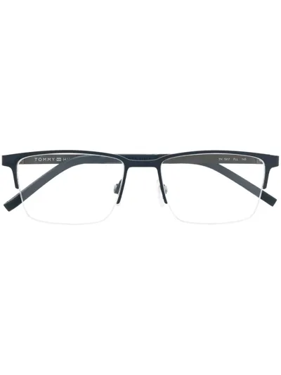 Tommy Hilfiger Rectangle-frame Glasses In Blue