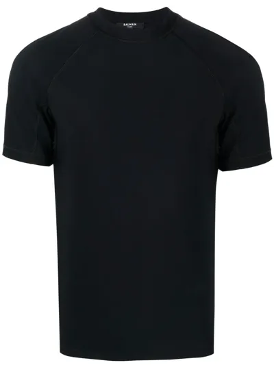 Balmain T-shirt In Cotone In Black