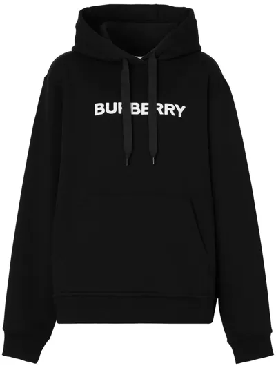 Burberry Poulter Hoodie In Black