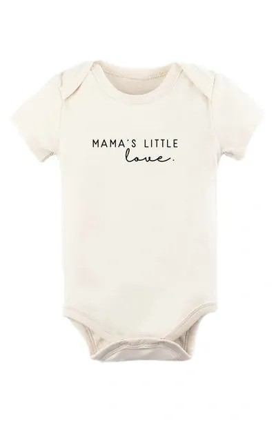 Tenth & Pine Kids'  Mama's Little Love Organic Cotton Bodysuit In Natural