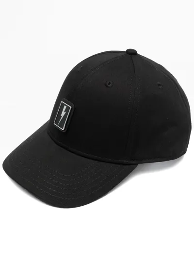 Neil Barrett Logo-plaque Baseball Cap In Black