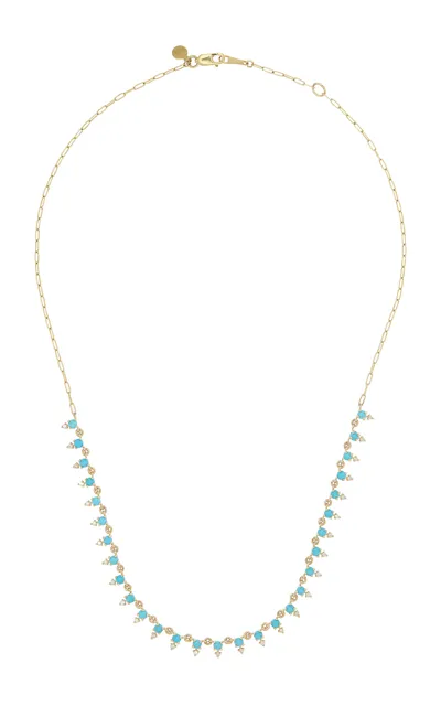 Ila Deja 14k Yellow Gold Turquoise Necklace In Blue