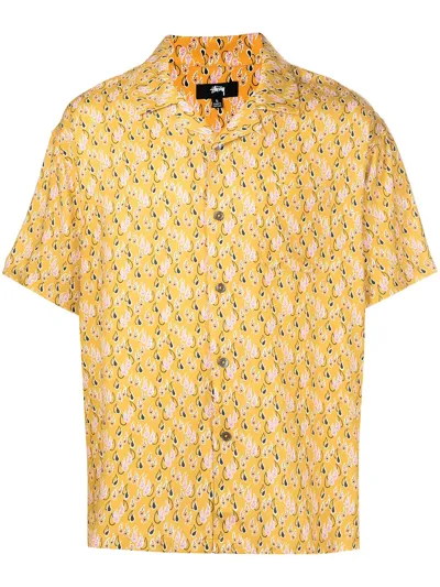 Stussy Paisley Tears Short-sleeve Shirt In Yellow