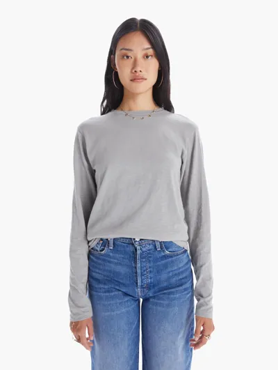 Velva Sheen Rolled Long Sleeve Tee Shirt Tee Shirt In Grey