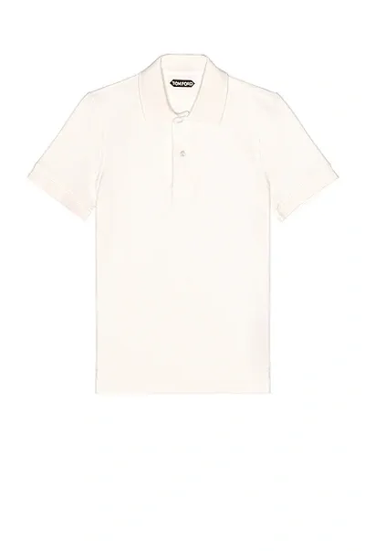 Tom Ford Toweling Polo In White