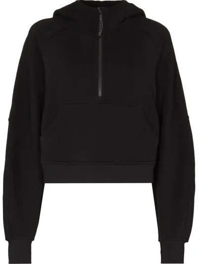 Lululemon Black Scuba Oversized Half-zip Cropped Hoodie