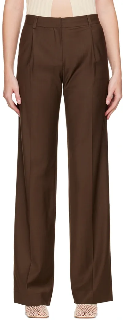 Aya Muse Brown Karaka Trousers In Chocolate