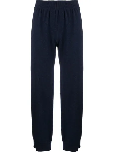 Barrie Wide-leg Cashmere Trousers In Blue