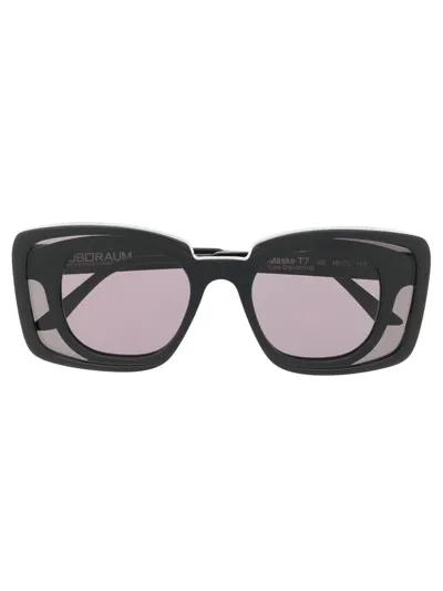 Kuboraum T7 Square Eyeglass Frames In Schwarz