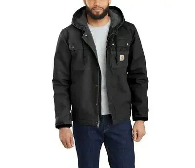 Pre-owned Carhartt Herren Jacke Bartlett, Sherpa Gefüttert, Schwarz, Relaxed Fit