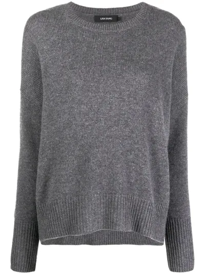 Lisa Yang Ribbed-knit Cashmere Jumper In Grey