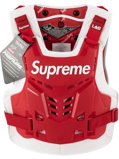 Supreme X Fox Racing Proframe Roost Deflector Vest In Red