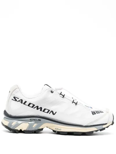 Salomon White Xt-4 Panelled Low Top Sneakers