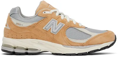 New Balance 2002r Mesh And Nubuck Trainers In Orange