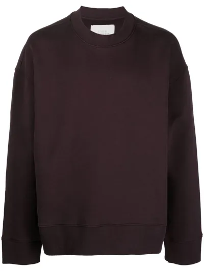 Studio Nicholson Crew Neck Cotton Sweatshirt In Black