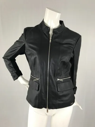 Pre-owned Rino And Pelle Rino & Pelle Damen Lederjacke Andora Schwarz