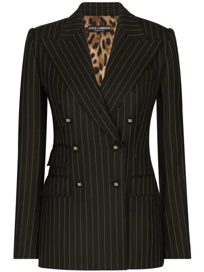 Dolce & Gabbana Wool Tailored Jacket In Black