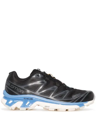 Salomon Black Xt-6 Clear Low-top Running Sneakers