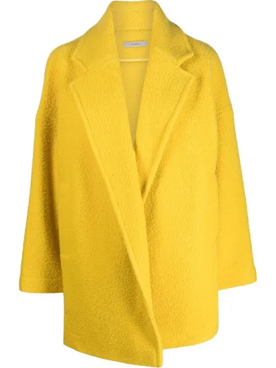 Dušan Wool-cashmere Wrap Coat In Gelb