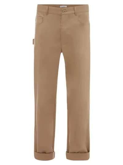 Jw Anderson 5-pocket Workwear Chino Trousers In Beige