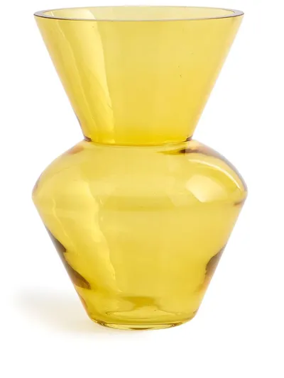 Polspotten Yellow Fat Neck Vase