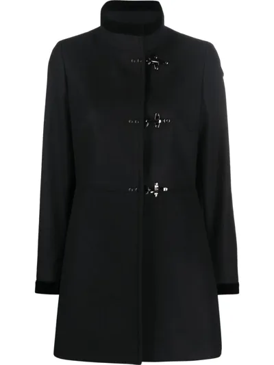 Fay Black Virgin Wool Blend Virginia Coat