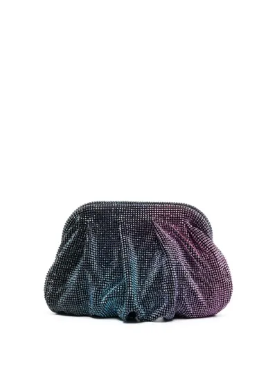 Benedetta Bruzziches Venus La Petite Crystal-embellished Clutch Bag In Blue