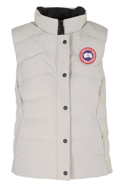 Canada Goose Freestyle Navy Quilted Arctic-tech Shell Gilet In Grey