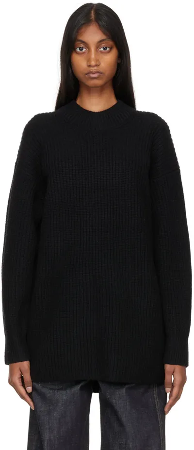 By Malene Birger Disma Rib-knit Wool Jumper In Black