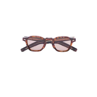 Jacques Marie Mage Brown Zepherin 47 Square Sunglasses