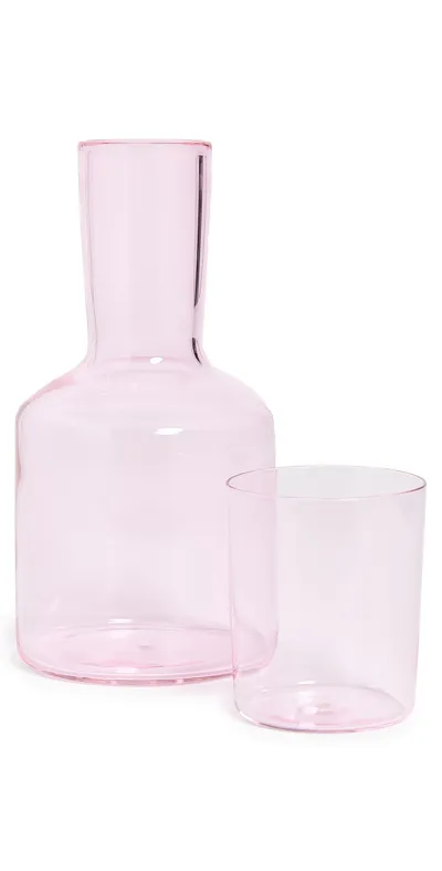 Maison Balzac Carafe Set In Pink