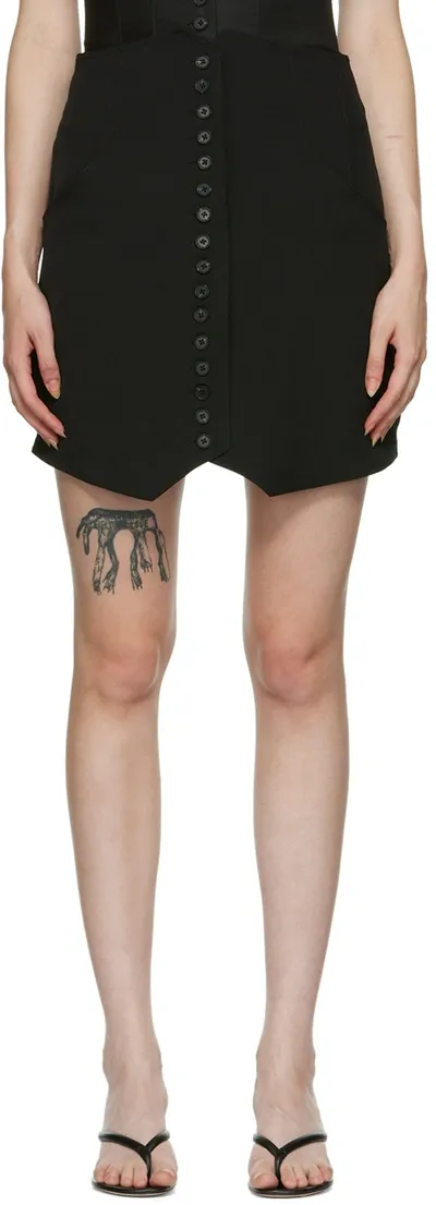 Maiden Name Ssense Exclusive Black Shea Miniskirt