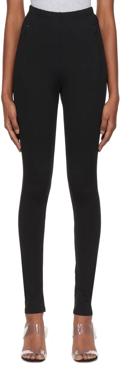 Wardrobe.nyc Wardrobe. Nyc Front Zip Legging In Black