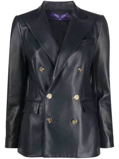 Ralph Lauren Camden Double-breasted Blazer In Blau