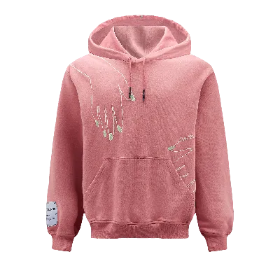 Mcq By Alexander Mcqueen Logo-appliquéd Embroidered Cotton-jersey Hoodie In Pink