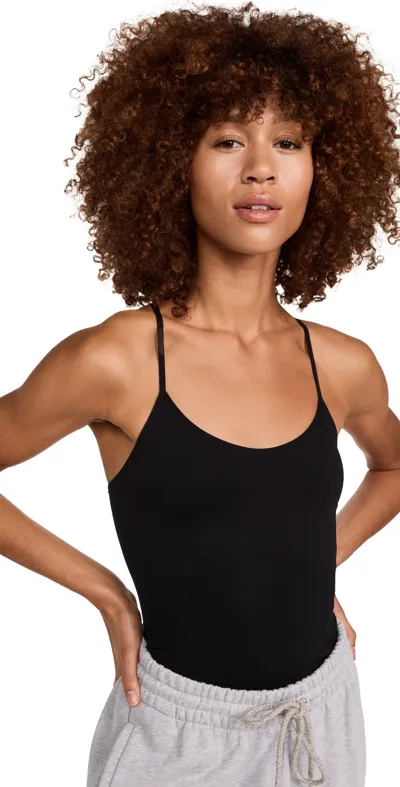 Splits59 Loren Seamless Waist-length Tank Top In Black