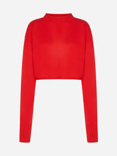 Sportmax Maiorca Wool And Cashmere Sweater In Orange