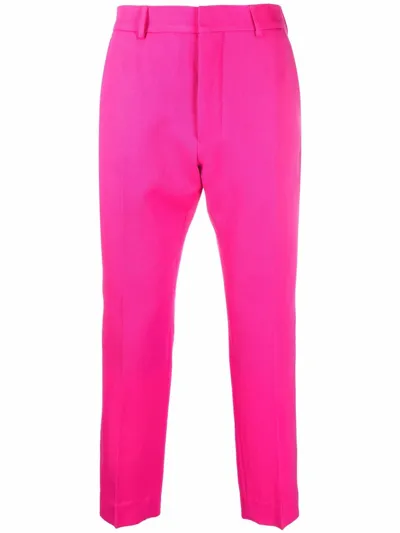 Ami Alexandre Mattiussi Tailored Wool Trousers In Pink