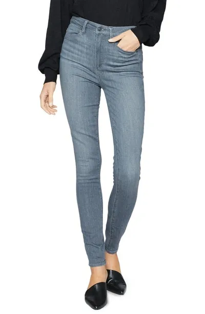 Paige Margot High Waist Ultra Skinny Jeans In Grey Area