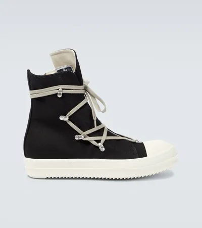 Rick Owens Drkshdw Hexagon High-top Sneakers In Nero