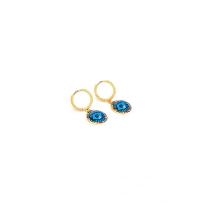 Ileana Makri Eye And Rhinestone Pendant Earrings