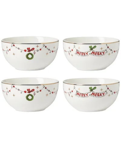 Lenox Merry Grinchmas Assorted All-purpose Bowls, Set Of 4 In Green